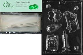 Cybrtrayd J087 EMS Kit Chocolate Candy Mold with Exclusive Cybrtrayd Copyrighted Chocolate Molding Instructions N6