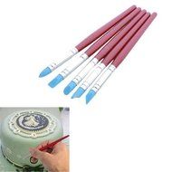 GUAngqi 5pcs Silicone Cake Decorating Pen Set Icing Cupcake Sugarcraft DIY Tools