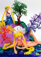 10 Piece SAILOR MOON Themed Birthday Cake Topper Set Featuring Sailor Moon and Friends Characters and Decorative... N3