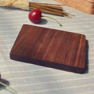 Rural Style Coaster Black Walnut Coaster Wooden Coasters (Set of 4) N2