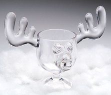 Holiday Glassware Christmas Moose Mug Set of 10 - Safer Than Glass N3