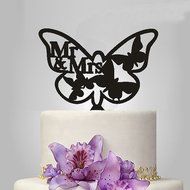 Ecape Creative Mr and Mrs Personalized Wedding Cake Toppers Deer Cake Topper for Special Events N9