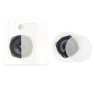 Blue Octave BH-525 In Wall and In Ceiling Speakers Home Theater Surround Sound 5 Speaker Set N4