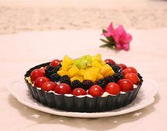 TedGem 2 Pack 8.8 Inches Non-Stick Removable Loose Bottom Quiche Tart Pan, Tart Pie Pan, Round Tart Quiche Pan... N2