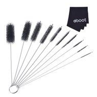 eBoot 8.2 Inch Nylon Tube Cleaning Brush Set Pipe Cleaning Brushes with Protective Cap, 10 Pieces N6