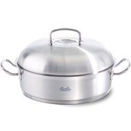 Fissler FISS-08437328001 Round Roaster with Domed Lid, 12", Silver
