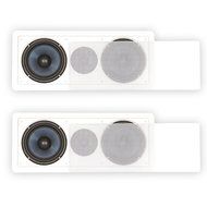Blue Octave BDLCR6 In Wall Center Dual 6.5&quot; Speakers Home Theater 2 Speaker Set