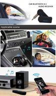 Portable Mini Bluetooth 4.1 Car Audio Music Receiver Wireless Adapter Stereo Speaker with Microphone 3.5mm Jack... N5