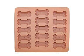 2-Pack Food Grade Silicone Dog Paw and Bone Molds With Recipe Booklet