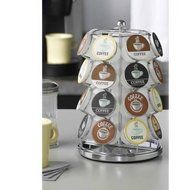 28 Capacity Coffee Pod Lazy Susan Base Carousel in Chrome N2