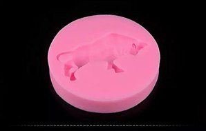 Topnew-Candy Cavity Silicone Chocolate Mold Candy and Gummy Moulds Bull H2196 N4