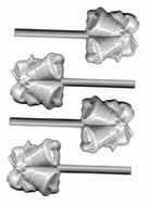 Double Bell Sucker Hard Candy Mold [Kitchen] [Kitchen]