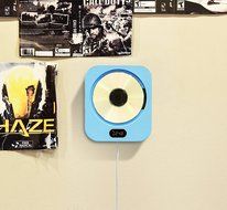 ECHLIFE Latest Wall-mounted Bluetooth Hi-Fi CD Music Player with Remote Control, USB, TF Card, AUX In and Digital... N7