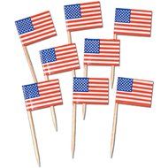 Pkgd U S Flag Picks  (50/Pkg)
