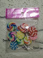 DOOXOO Lollipop Resin - Pop Embellishment - Circus Style - Sweet Shop - Birthday Party - Lollipop Decor - Cake...