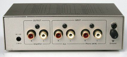 TCC TC-753LC SILVER Phono Preamp w/Level Control and AUX Input; includes optional PREMIUM HIGH POWER AC Adaptor N3
