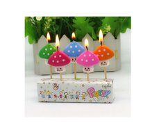 ADELEWAYS Cartoon Animal Party Candles Cake Cupcake Decoration Mushrooms Set of 5 pcs
