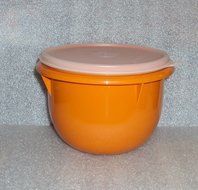 Vintage Tupperware Mixing Bowl Set 4 + 8 Cup Harvest Colors N5