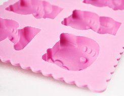New Hello Kitty Ice Cube Tray 8-tray Pink Silicone Ice Mold Party Favor Birthday Gift N3
