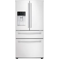 Samsung RF28HMEDBWW Energy Star 28.2 Cu. Ft. French Door Refrigerator with Counter-Height FlexZone Drawer and...