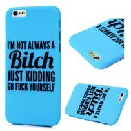 iPhone 6S Case,iPhone 6 Case (4.7") - Candy Color Kidding Words Series Slim Fit Shock-absorption Full Edge Protective... N2