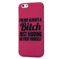 iPhone 6S Case,iPhone 6 Case (4.7") - Candy Color Kidding Words Series Slim Fit Shock-absorption Full Edge Protective... N8