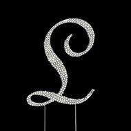 Rhinestone Cake Topper Letter L by Other