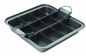 Chicago Metallic Slice Solutions Brownie Pan, 9-Inch by, 9-Inch by 2.75-Inch