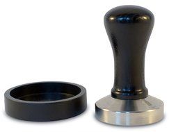 Coffee Tamper 58 Dutch Coffee Co. Premium Design - Espresso Tamper 58mm Stainless Steel Base with Solid Wood Handle... N7