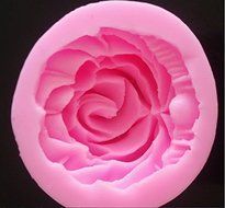 SZMWL Silicone Cake Molds 4D Rose Flower Fondant Chocolate Sugarcraft Mould Tool Pink 2Pcs N3