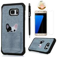 Badalink Galaxy S7 Edge Case Shockproof Drop Protection TPU Bumper Frame + Colorful Painting Hard PC Protective... N48