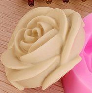 SZMWL Silicone Cake Molds 4D Rose Flower Fondant Chocolate Sugarcraft Mould Tool Pink 2Pcs N5