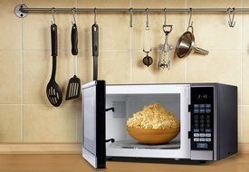 Westinghouse WCM11100W 1000 Watt Counter Top Microwave Oven, 1.1 Cubic Feet, White Cabinet N12