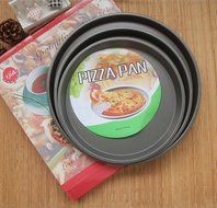 Meleg Otthon Heavy Duty Deep Dish Round Pizza Pan Cast Iron,Commercial Baking Pizza Pan Steel, Pizza Tray Set...