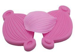 FOUR-C Cake Decorating Tools Petal Veiner Cupcake Molds Silicone Veiners for Cupcake Design Color Pink
