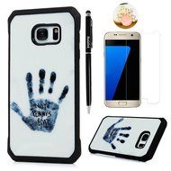 Badalink Galaxy S7 Edge Case Shockproof Drop Protection TPU Bumper Frame + Colorful Painting Hard PC Protective... N53