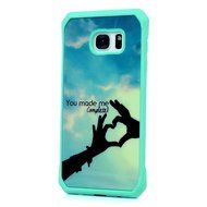 Badalink Galaxy S7 Edge Case Shockproof Drop Protection TPU Bumper Frame + Colorful Painting Hard PC Protective... N56