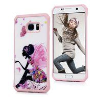 Badalink Galaxy S7 Edge Case Shockproof Drop Protection TPU Bumper Frame + Colorful Painting Hard PC Protective... N59