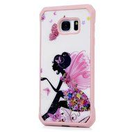 Badalink Galaxy S7 Edge Case Shockproof Drop Protection TPU Bumper Frame + Colorful Painting Hard PC Protective... N60