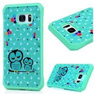 Badalink Galaxy S7 Edge Case Shockproof Drop Protection TPU Bumper Frame + Colorful Painting Hard PC Protective... N62