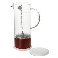 FORLIFE LUCENT Glass Iced Tea Jug with Capsule Infuser, 48-Ounce, Charcoal N20