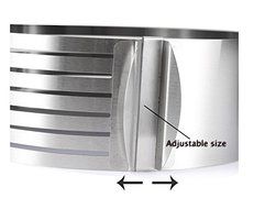 Layer Cake Slicing Kit - Adjustable Size - 6 Round Layers - Stainless Steel N2