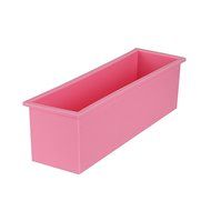 1.2L Non-toxic No Smell High Temperature Resistant Pink Rectangle Cake Silicone Mold by uGen! Perfect Kitchen...