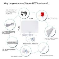 ROFISA Digital TV Antenna indoor Amplified 1080P HDTV Antenna 50 Mile Range with Amplifier Signal Booster for... N7