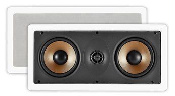 OSD Audio IW545 Dual 5.25-inch Polypropylene Home Theatre In-Wall Center Channel LCR Speaker, Single