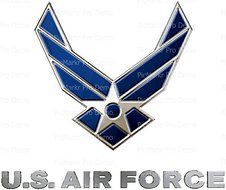2&quot; Round - U.S. Air Force Logo Birthday - Edible Cake/Cupcake Party Topper!!!