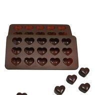 Silicone Heart Mold Shaped BY Craviy, -Set of 2- Silicone Chocolate Molds, Candy, Jelly, Heart Shaped Ice Cube... N3