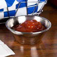 Individual Condiment Stainless Steel Ramekins Sauce Cups 1.5oz (2DZ)