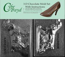 Cybrtrayd DOG002AB Cocker Spaniel Chocolate Candy Mold Bundle with 2 Molds and Exclusive Cybrtrayd Copyrighted...