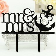 Ecape Creative Mr and Mrs Personalized Wedding Cake Toppers Deer Cake Topper for Special Events N15
